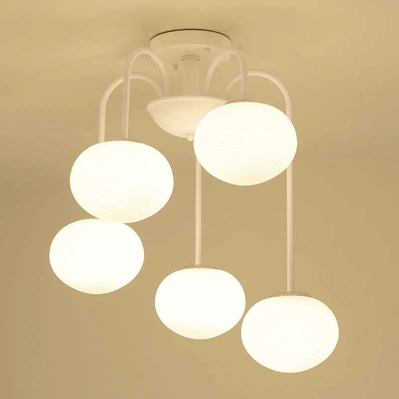 

modern minimalist pendant lamps creative restaurant lights living home decorated white black 3/5 heads lamps LU628 ZL445