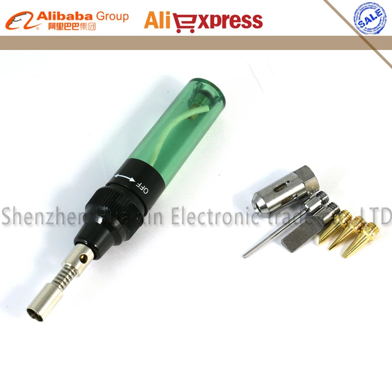 Бесплатная доставка пористый пламени бутан газовый паяльник Комплект фонарь