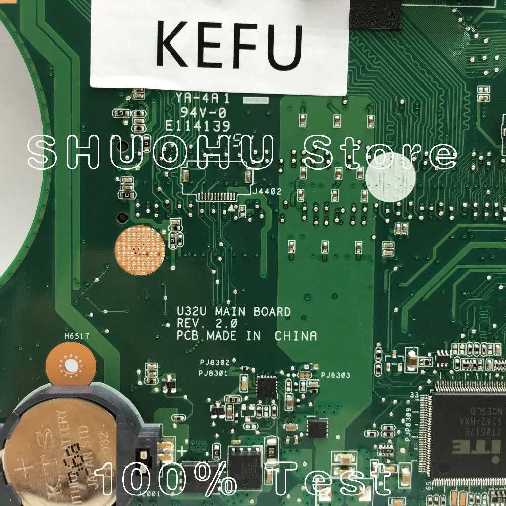 Материнская плата KEFU для ноутбука ASUS U32U U82U X32U протестированная на 100% рабочая