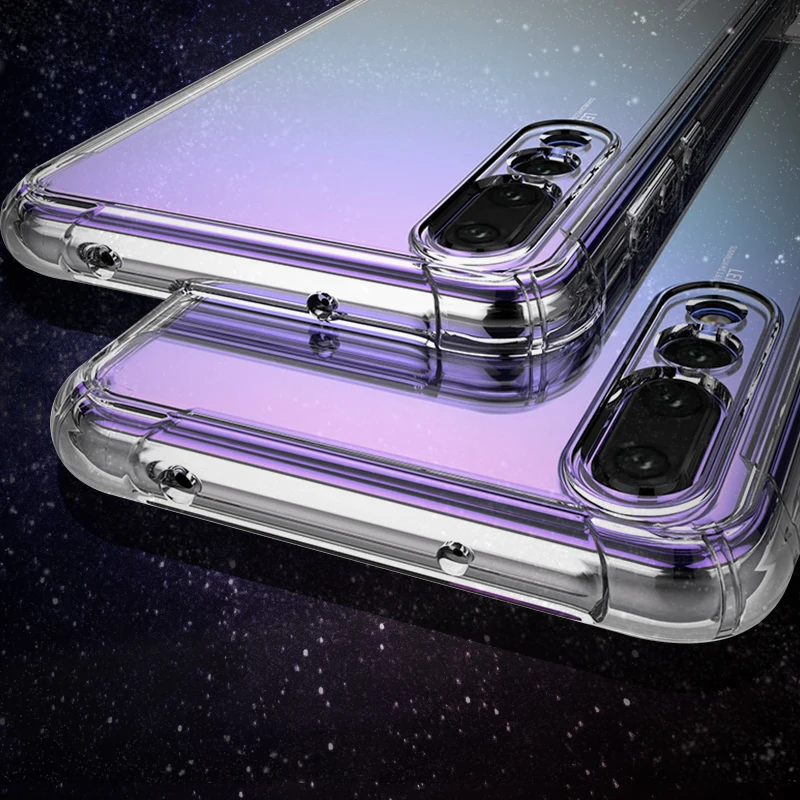 Противоударный силиконовый чехол из ТПУ для Huawei P20 Lite Mate 10 Pro 20 Nova 3i 3 прозрачный
