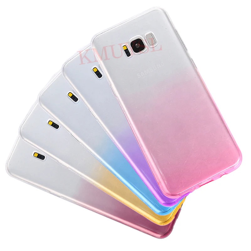 Градиентный Прозрачный чехол для samsung Galaxy A50 A30 M20 M10 S10 плюс S10E S8 S9 A9 A8 A6 A7 J4 J6 Plus Note 9 8 S7 силиконовый чехол