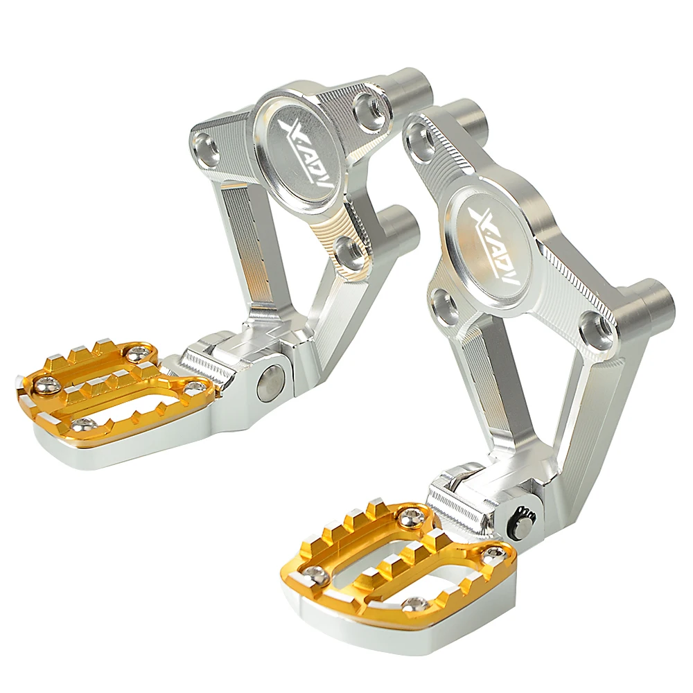 silver gold Для HONDA, новинка, для мотоцикла, для ног, для ног, отверстие, для гонок, рычаг переключения ручного тормоза, для мотоцикла, для ног, для задних сидений, X-ADV, 750 X ADV XADV750 - Цвет: silver gold