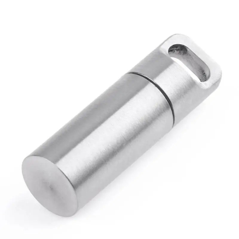 Мини дорожные футляры для таблеток из нержавеющей стали водонепроницаемые