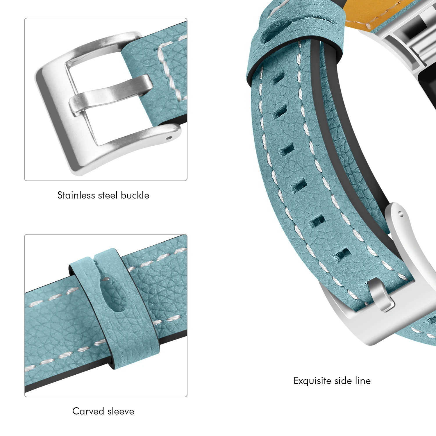 Oulucci кожаный ремешок Замена сменный fitbit charge 2 полосы Смарт-часы для фитнеса с для fit bit charge 2