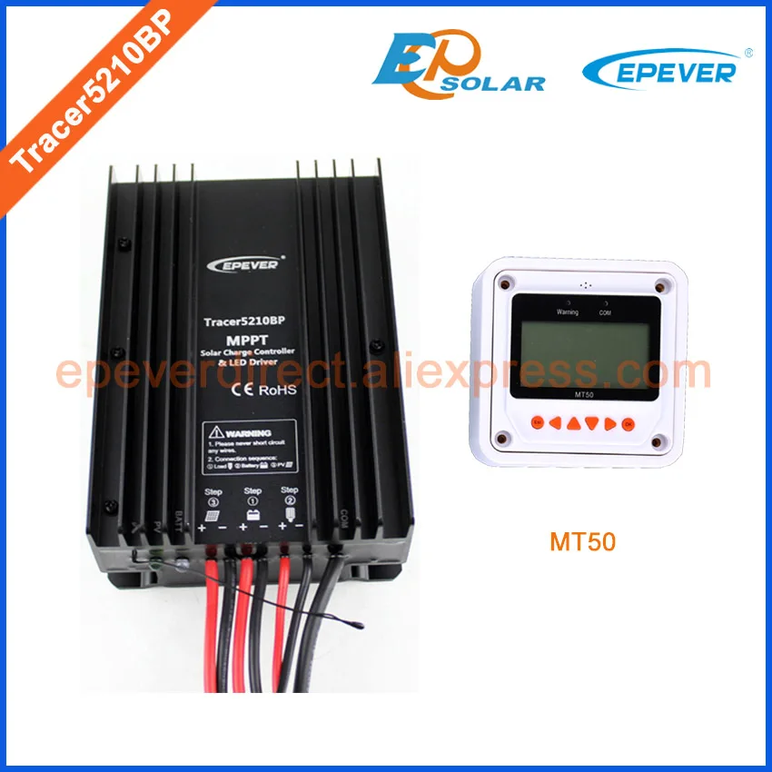 EPEVER Зарядка батареи Солнечный контроллер Tracer5210BP + ПК USB кабель подключения