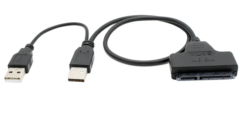 100 шт. USB2.0 USB 2 0 для SATA Serial ATA 15 + 7 22P 22Pin коннектор кабель адаптер 5 &quotHDD жесткого