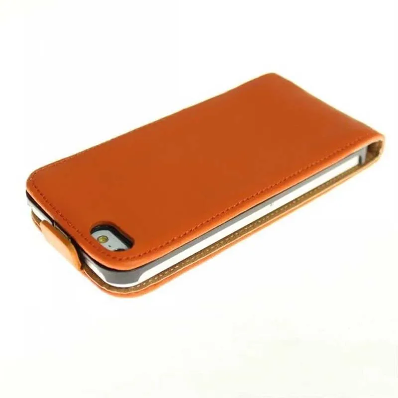 Light Brown Ультра тонкая роскошная прямоугольная с магнитным замком сумка для мобильного телефона чехол для iPhone 5 5S 5SE - Цвет: Light Brown