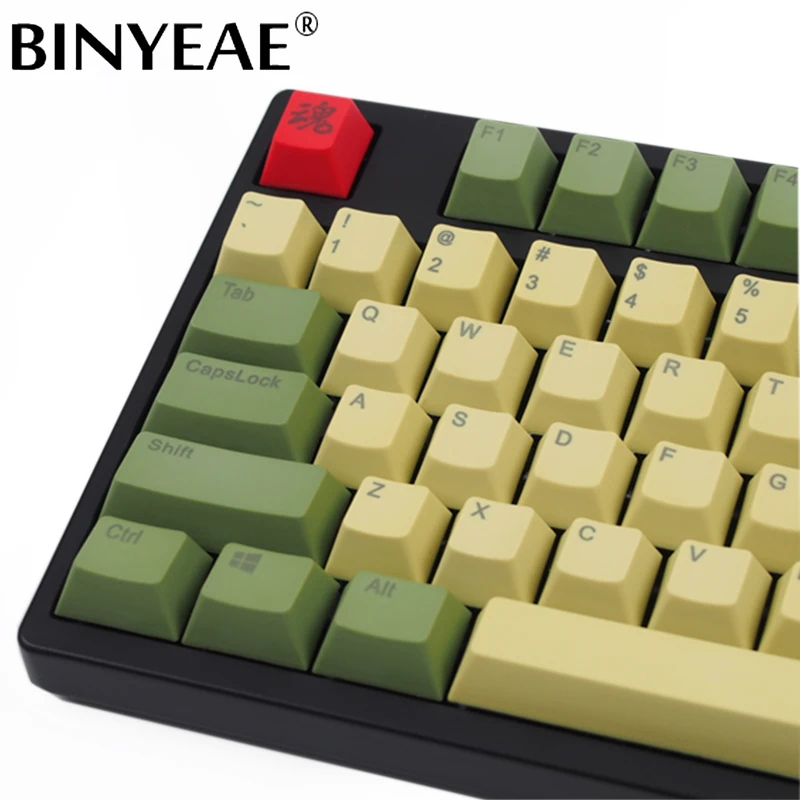

87/104/108/ Iron Blood Soul Radium Engrave Mechanical Keyboard Keycap Personality CamoODM Height Keycap For Cherry Mx