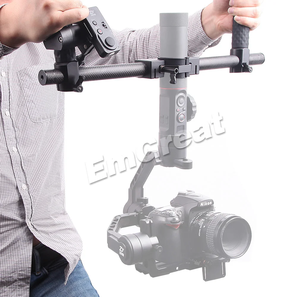 Pergear углеволоконный зажим с двумя рукоятками как Zhiyun кран двойной ручкой для 2 Crane