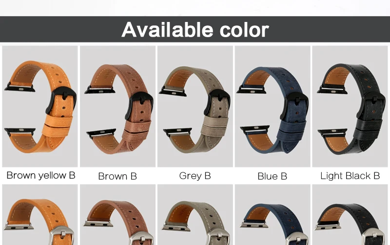 Аксессуары для часов Ремешок для часов из натуральной кожи для Apple Watch Band 44 мм 40 мм& Apple Watch Band 42 мм 38 мм iwatch Series 1 2 3 4