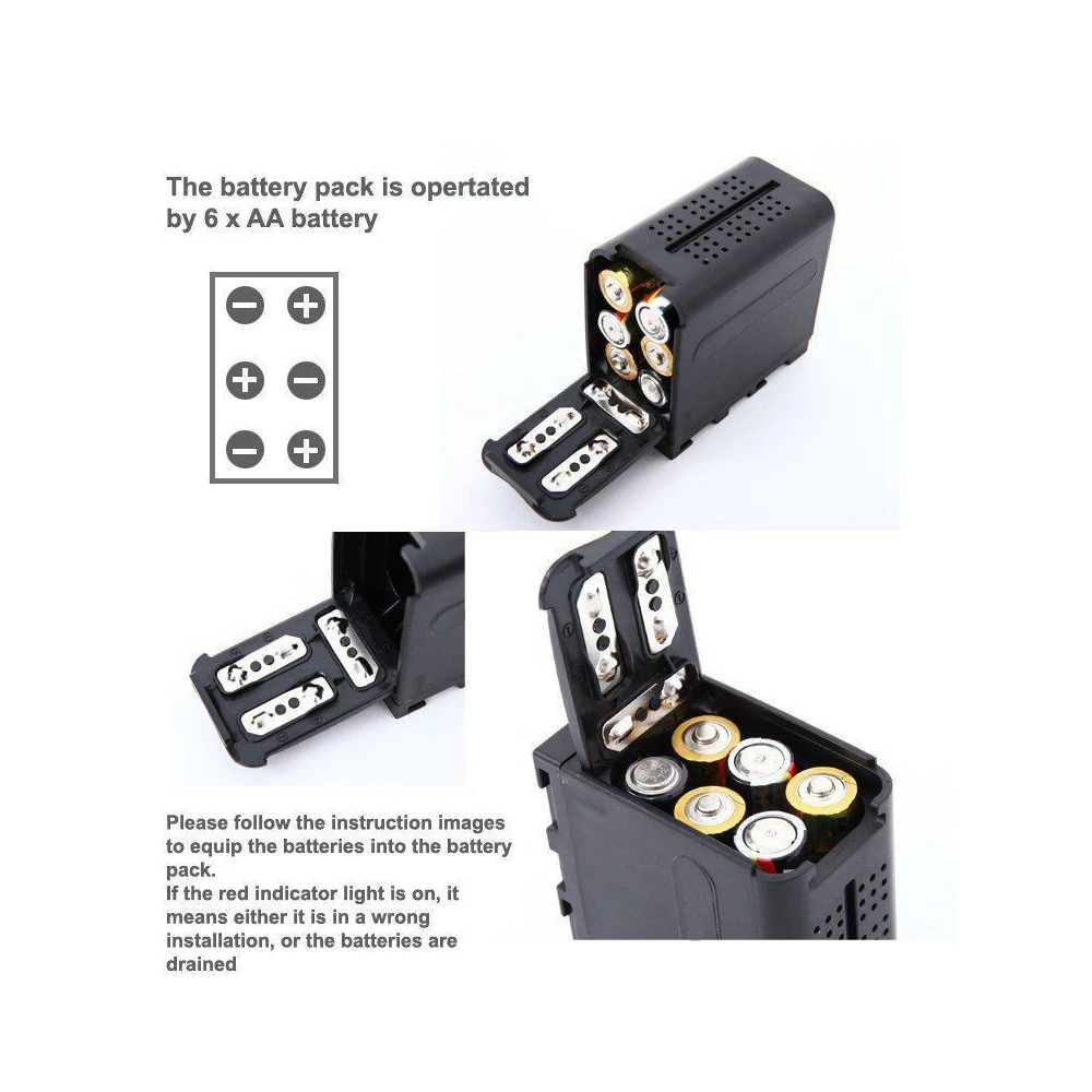 Чехол для аккумуляторной батареи типа АА светодиодный светильник панель/монитор