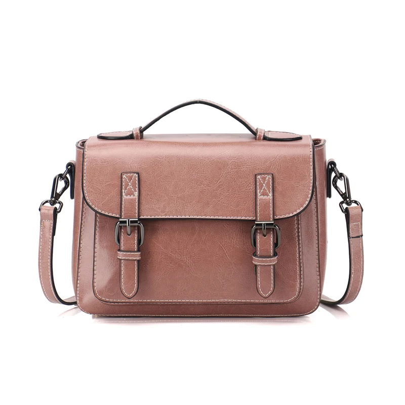 SMILEY SUNSHINE Satchels женская сумка-мессенджер из натуральной коровьей кожи женские кожаные сумки красные маленькие сумки через плечо для женщин - Цвет: pink