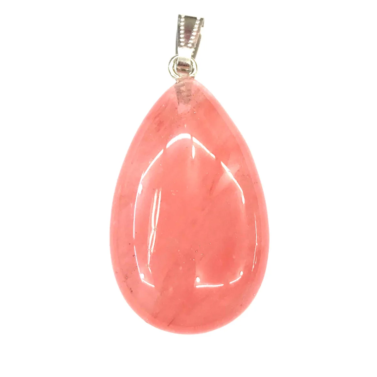 Watermelon Red Stone Натуральный камень кулон в форме капли воды форма Кристалл Агаты ожерелье кулон для изготовления ювелирных изделий хорошее качество Размер 24 мм x 43 мм - Окраска металла: Watermelon Red Stone