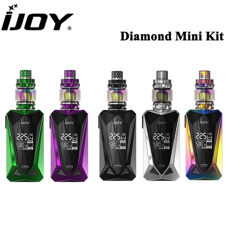 Оригинальный IJOY Алмазный Мини комплект 225 Вт мини мод с 5 мл SUBOHM танк электронная