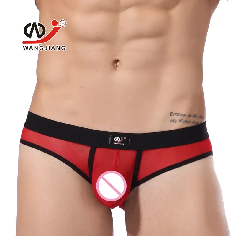 Мужское нижнее белье сетчатые прозрачные трусики мужское сексуальное