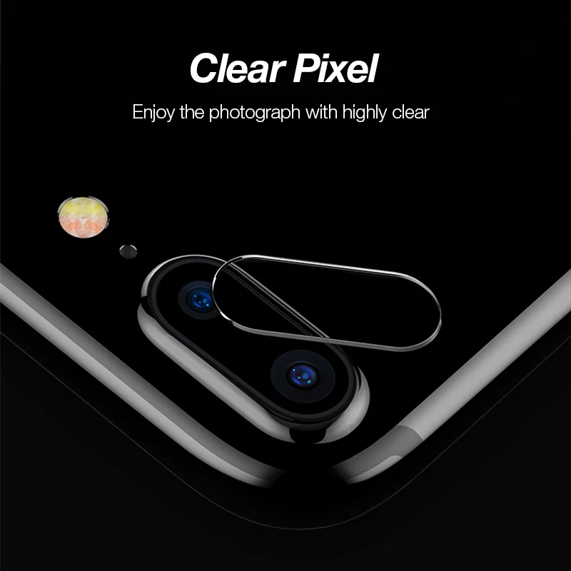 Закаленное стекло для объектива камеры iPhone 8 7 Plus прозрачная полная защита экрана