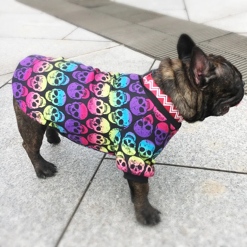 Bigeyedog Французский бульдог Одежда для собак пальто с капюшоном зимняя одежда