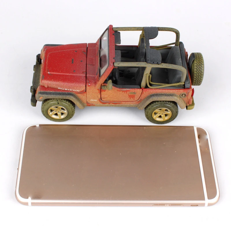 Maisto 1:27 jeep wrangler rubicon красная модель пикапа большой автомобиль с эмуляцией литой