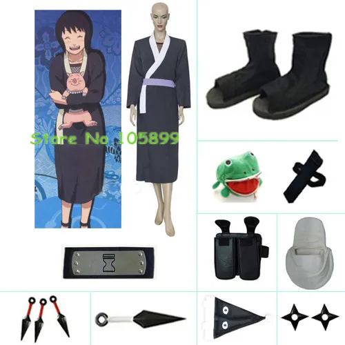 Японского аниме Наруто ниндзя Косплэй реквизит сидзунэ Костюмы для косплея