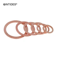 qintides m16 m19 10100pcs copper sealing rings copper gasket seal flat gasket din 7603a copper sealing washer m19 m18 m17 m16