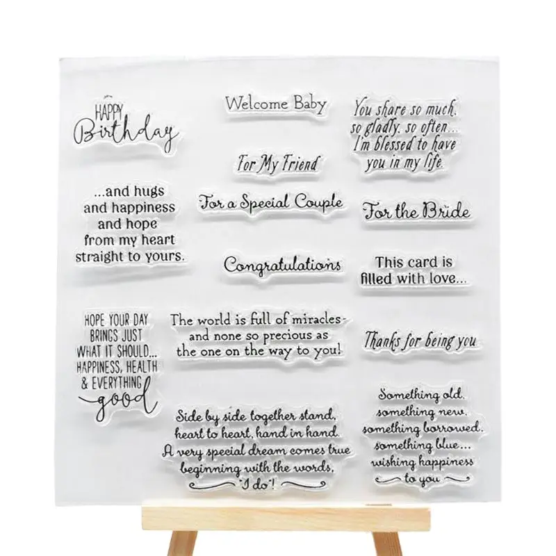 Прозрачный силиконовый лист для печати штампов самостоятельного изготовления