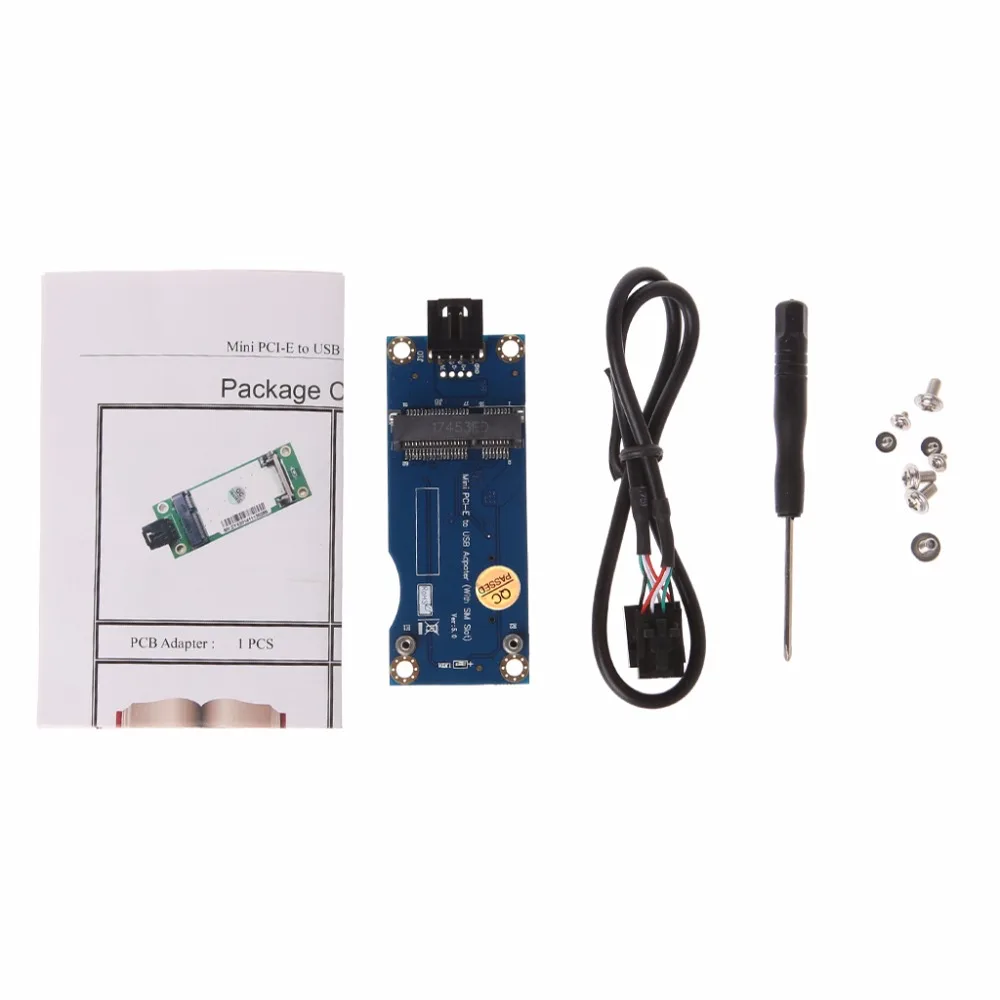 2018 Mini PCI E USB с sim карты адаптера для WWAN/модуль LTE горизонтальный разъем рабочего