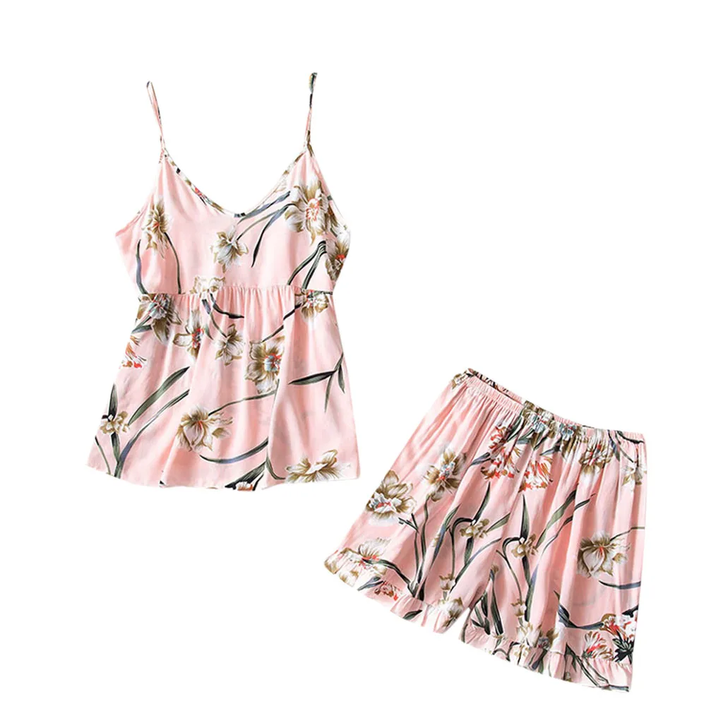 Женский пижамный комплект пижама из 2 предметов с принтом|Комплекты пижам| |