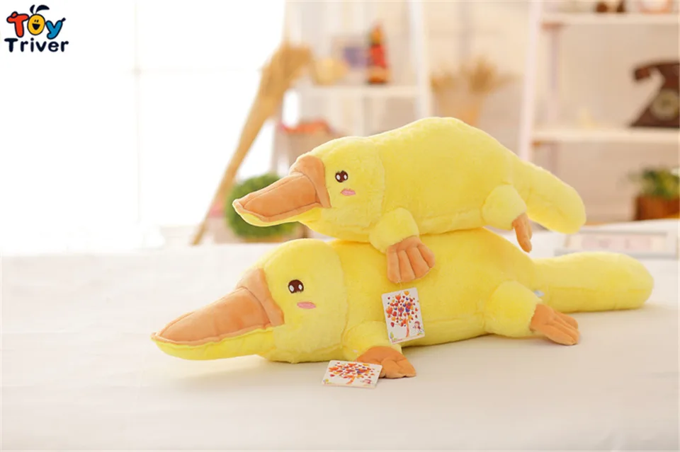 Kawaii Platypus Duckbill желтая утка плюшевая игрушка тройник чучела животных кукла детские
