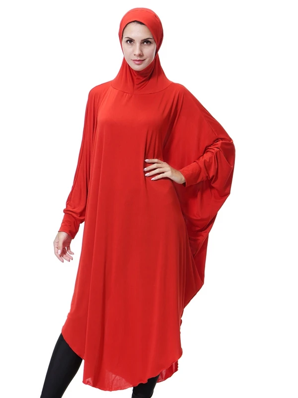 Хиджаб оверсайз с рукавом длинный черный хиджаб размер M L XL 6 цветов|hijab with sleeves|hijab