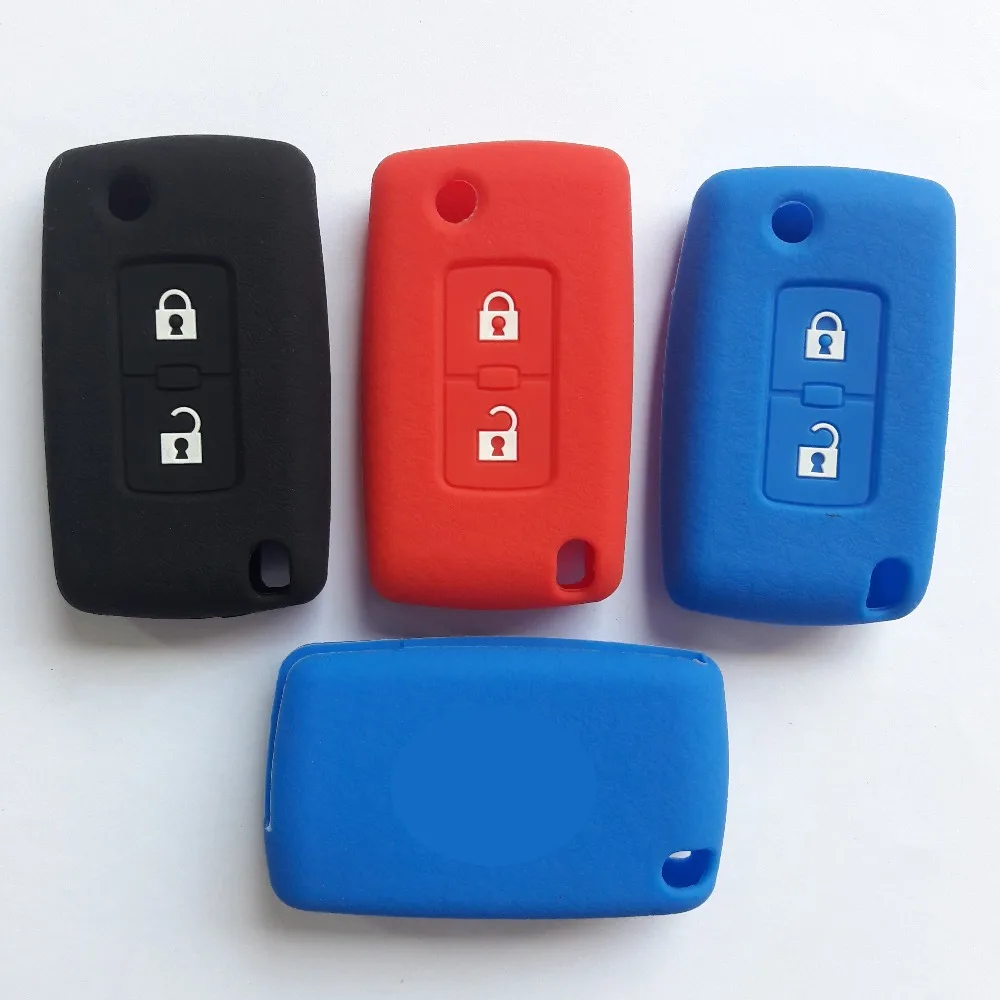 RUNFA Чехол для автомобильного брелка кожаная куртка силиконовый чехол ключа Mitsubishi
