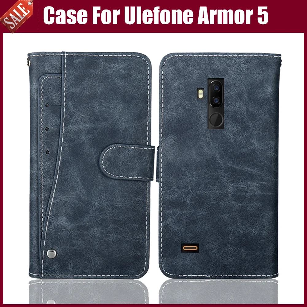 Дизайн! Ulefone Armor 5 чехол Роскошный кошелек винтажный Флип из искусственной кожи чехол для телефона чехол для Ulefone Armor 5 с отделениями для карт