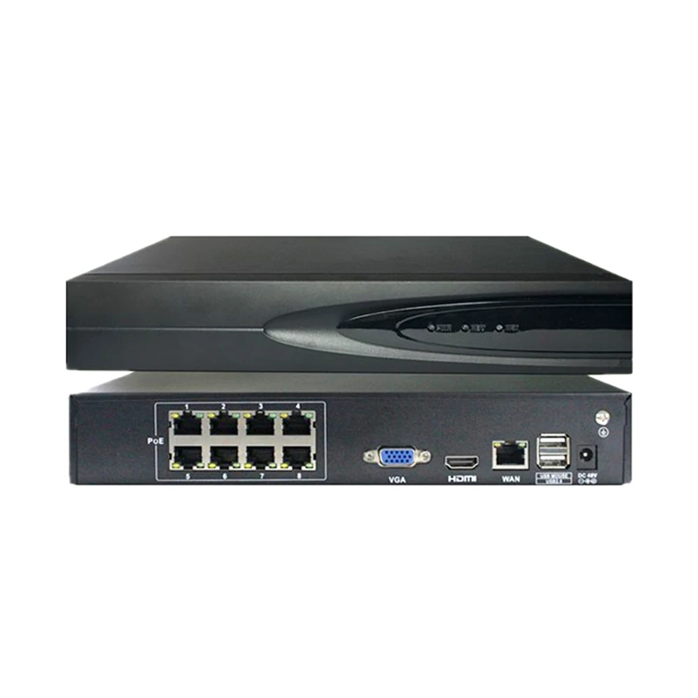 YiiSPO 8CH H.265 POE NVR играть и plug 48 V 802.3af 4 K 5.0MP 1080 P видеонаблюдения видео безопасности