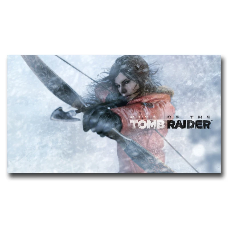 FOOCAME Lara Croft Tomb Raider PC игры Искусство Шелковый плакат печать картина домашний Декор стены картина 11x20 16x29 20x36 дюймов