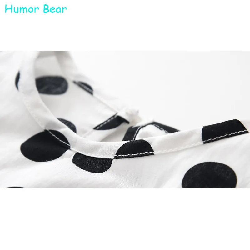 Humor bear/Одежда для девочек летние комплекты одежды для девочек детская одежда в горошек Топы в горошек+ шорты комплект одежды для малышей