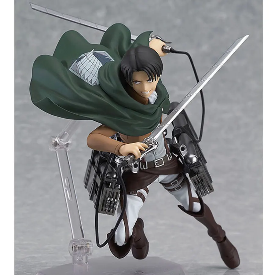 Атака на Титанов Аниме Фигурка Леви. Акерман Figma ПВХ фигурка подвижная коллекция