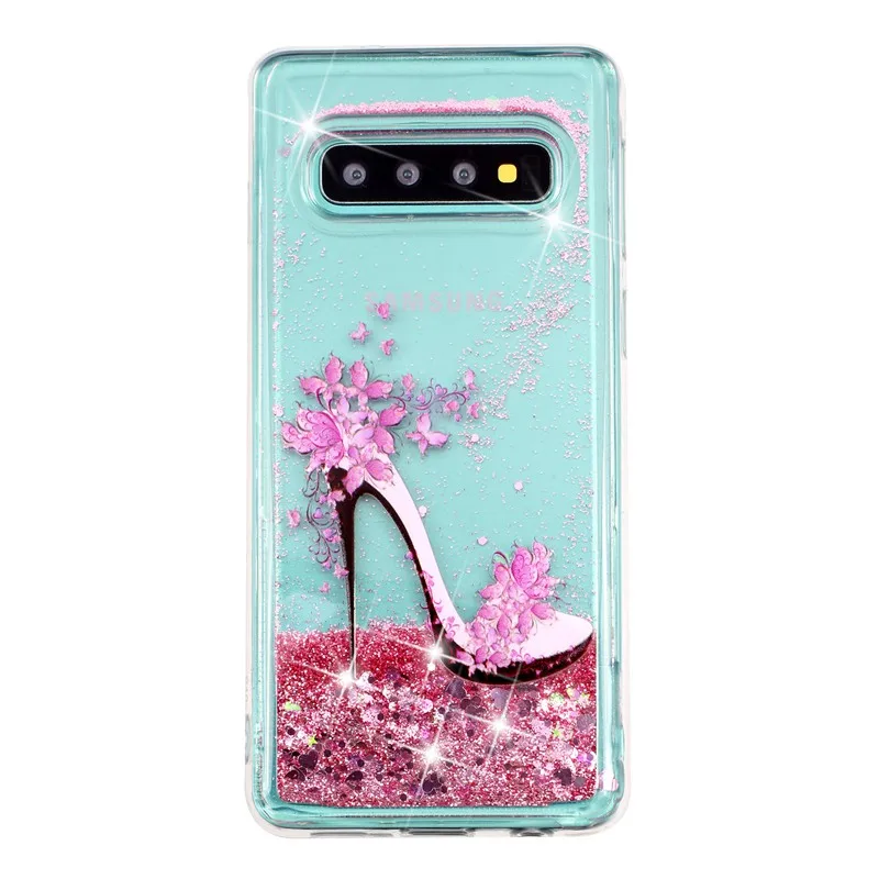 Чехол для телефона samsung Galaxy S10 защитной оболочки блеск Shine зыбучие пески течет