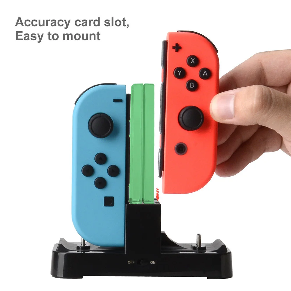 Зарядное устройство 6 в 1 док станция для контроллеров консоли Nintendo Switch|Игровые