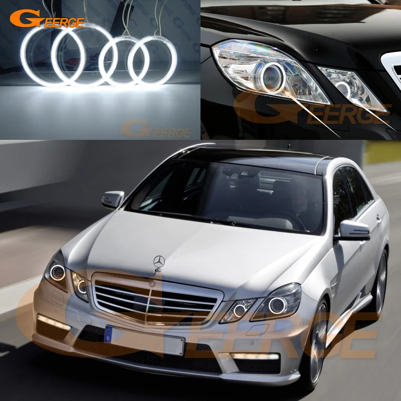 Для Mercedes-Benz E-Class W212 E350 E550 E63 AMG 2010-2013 ксеноновая фара Ультра яркое освещение CCFL ангельские глазки комплект