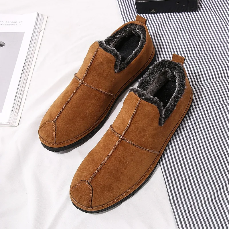 Mingpinstyle 2018 Winter New Men's Casual Shoes Keep Warm Cotton Slip-on Youth Men | Обувь