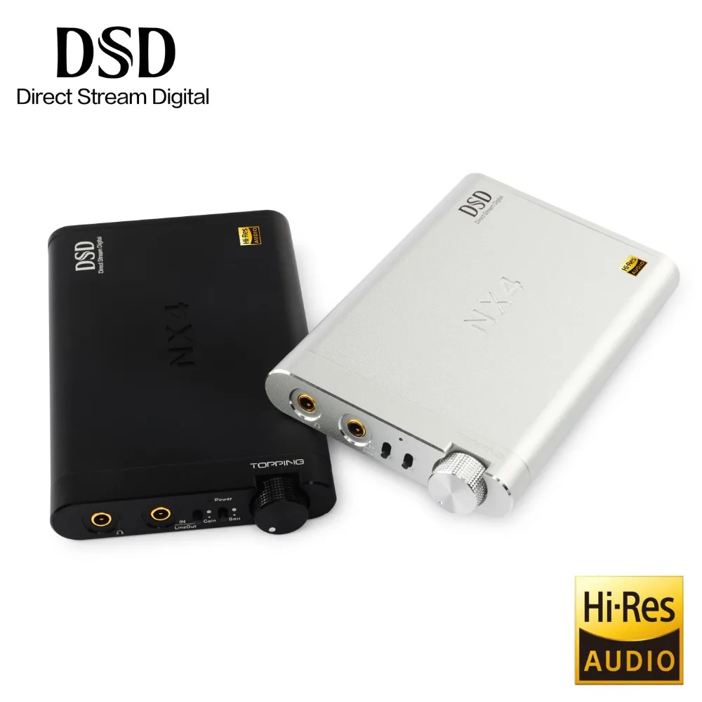 Topping NX4 DSD XMOS XU208 чип DAC ES9038Q2M Портативный USB Декодер Усилитель для