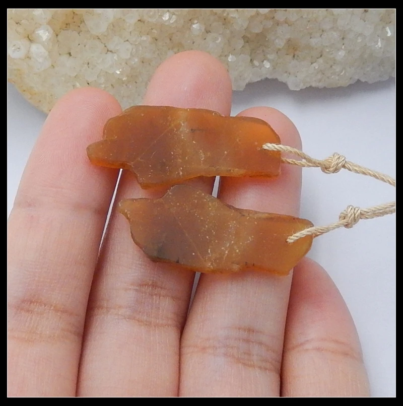 

Special sale!!Nugget Jasper Freedom Earring Bead 31x13x3mm 3.5g
