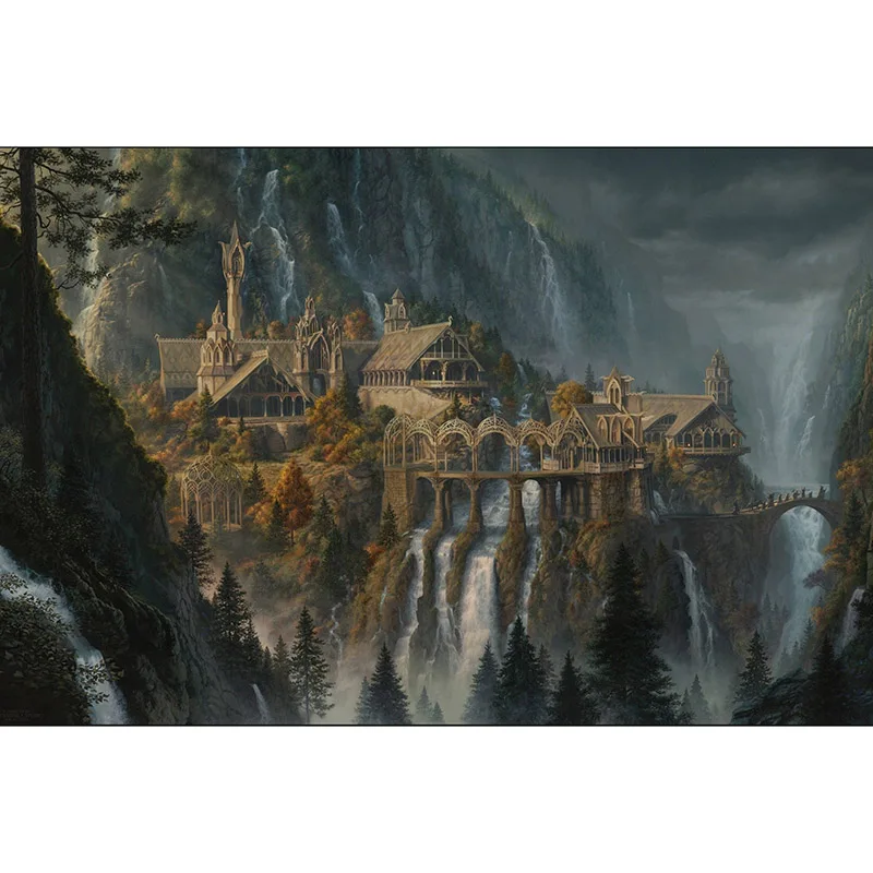 

full square/round Diamond embroidery Castle Fantasy 5D DIY Diamond painting Cross stitch Landscape Rhinestone mosaic 3d movie