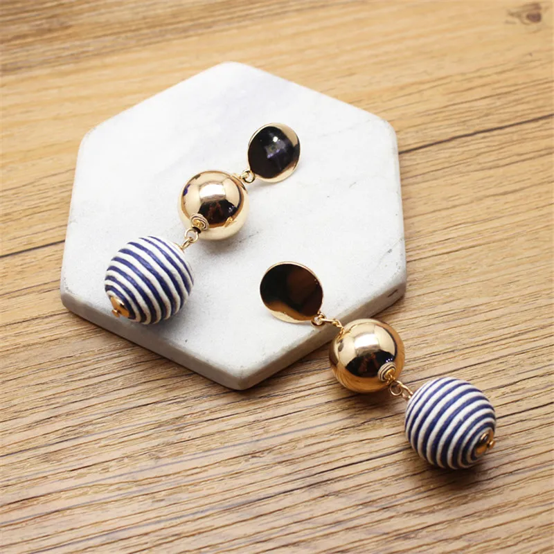 2018 брендовые ювелирные изделия серьги Помпоны для женщин богемные подвески