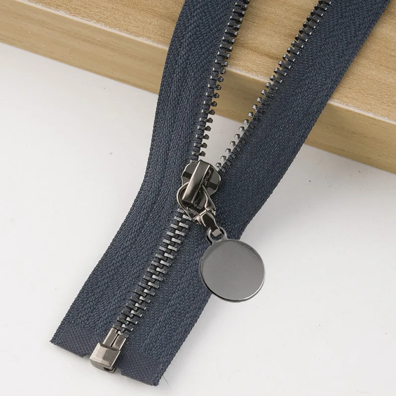 navyblueblack 1 шт. Авто замок 85 см Open-end Металлические молнии 5# пуховик пальто юбка молния для шитья ремонт на молнии наборы DIY аксессуары для одежды - Цвет: navyblueblack