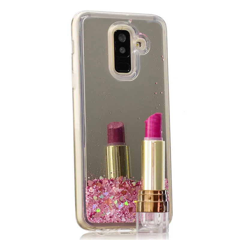 For Samsung A6 2018 Case Galaxy A6Plus Liquid Glitter Silicone Transparent Phone Cases Plus |