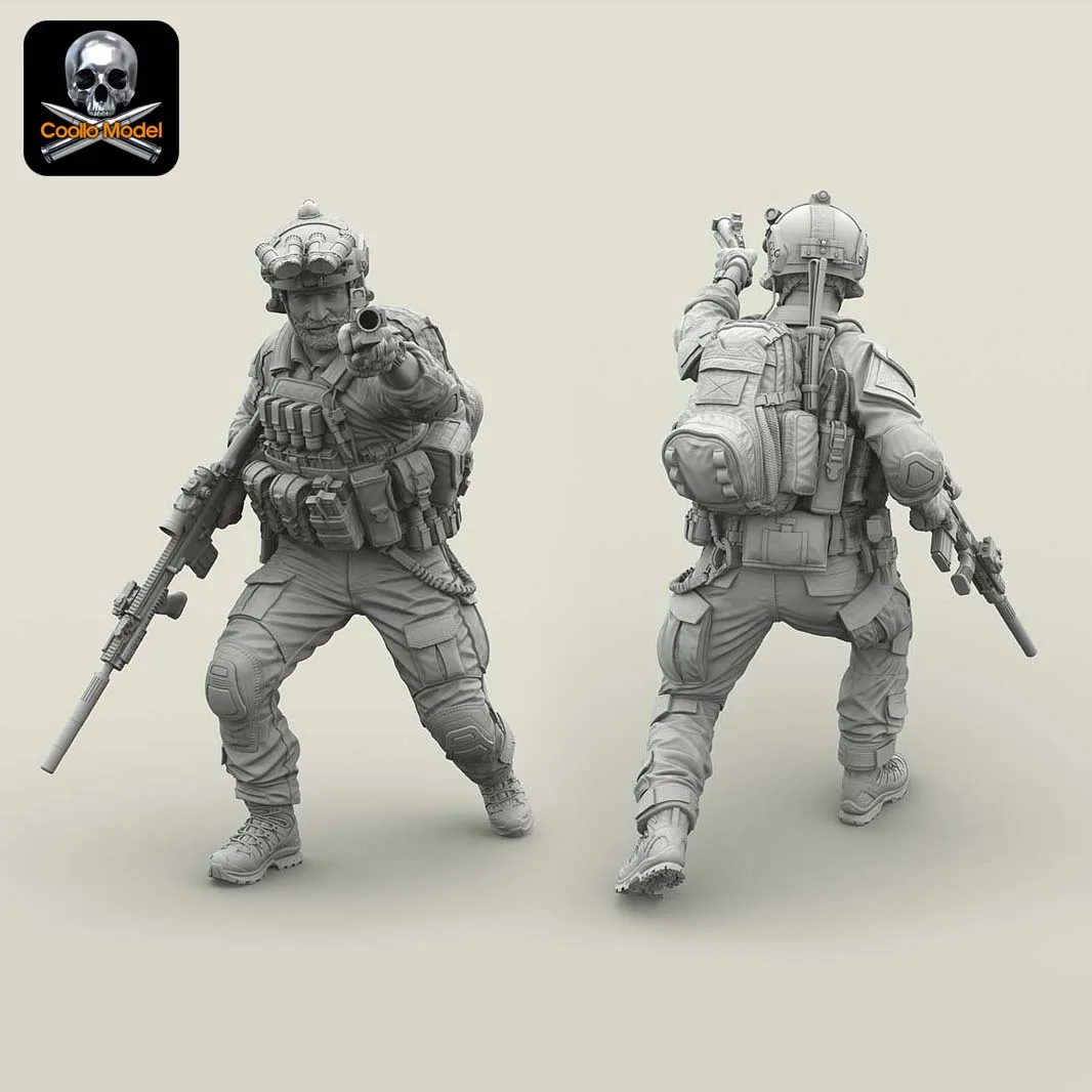 1/35 Смола Солдат современный американский командировочный модель фоторяда