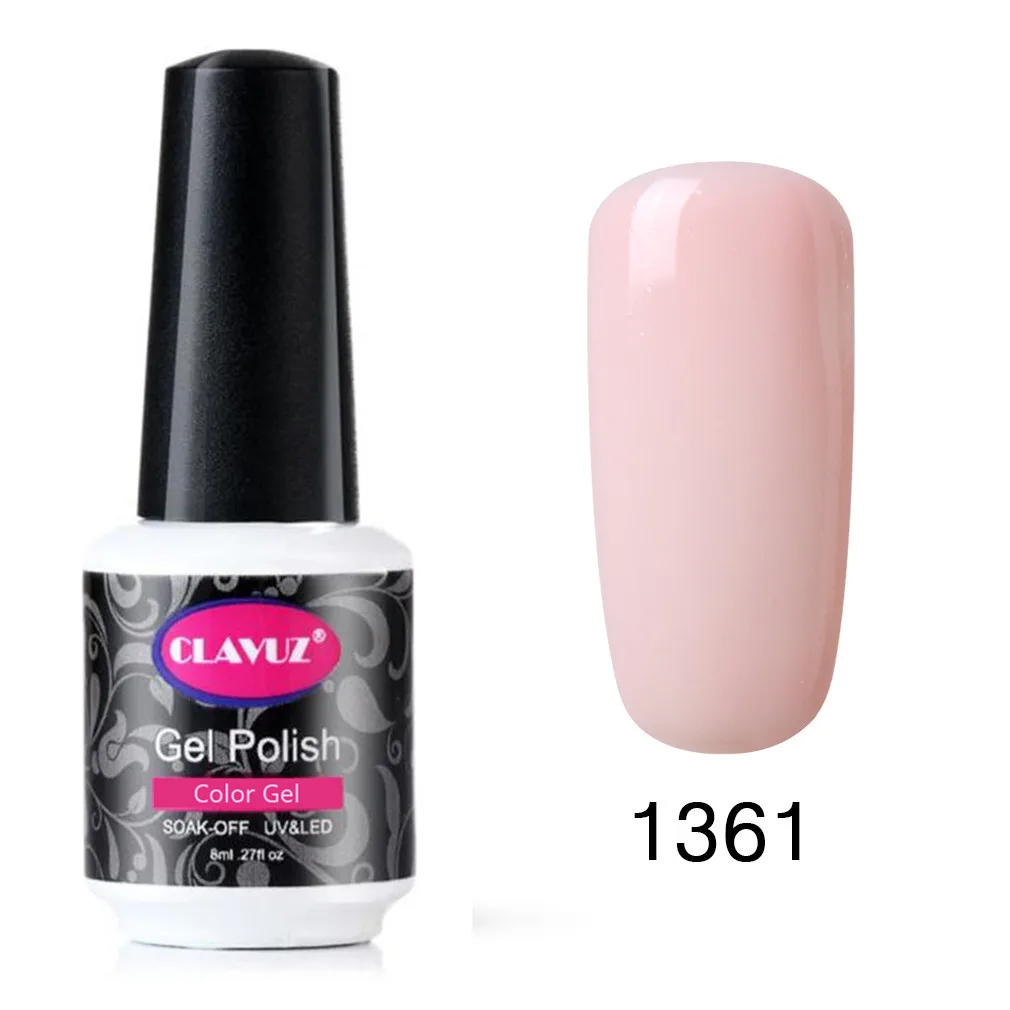 CLAVUZ 8 мл Лак для ногтей хороший Soak Off УФ гель лак маникюр Топ Base Coat Бесплатная Совет