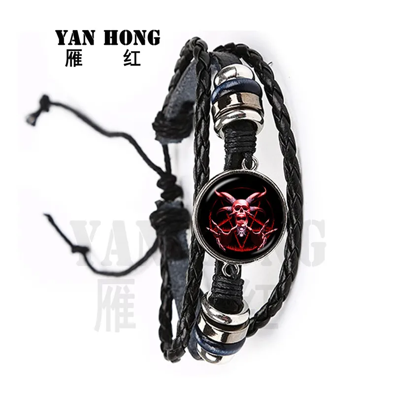 2020 Сверхъестественное пентаграмма Стекло купол браслет готический кулон