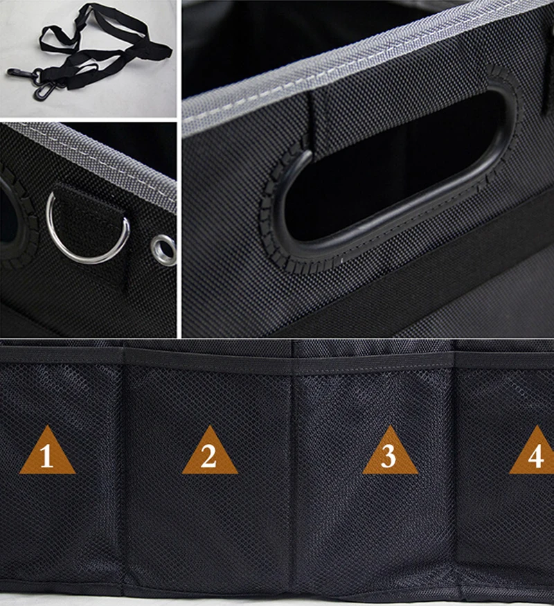 Car Stowing Tidying Collapsible Folding Box Durable Trunk Organizer Storage Bag Universal | Автомобили и мотоциклы