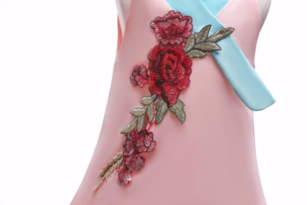 Милые платья Cheongsam с цветочным узором для девочек коллекция 2019 года атласные
